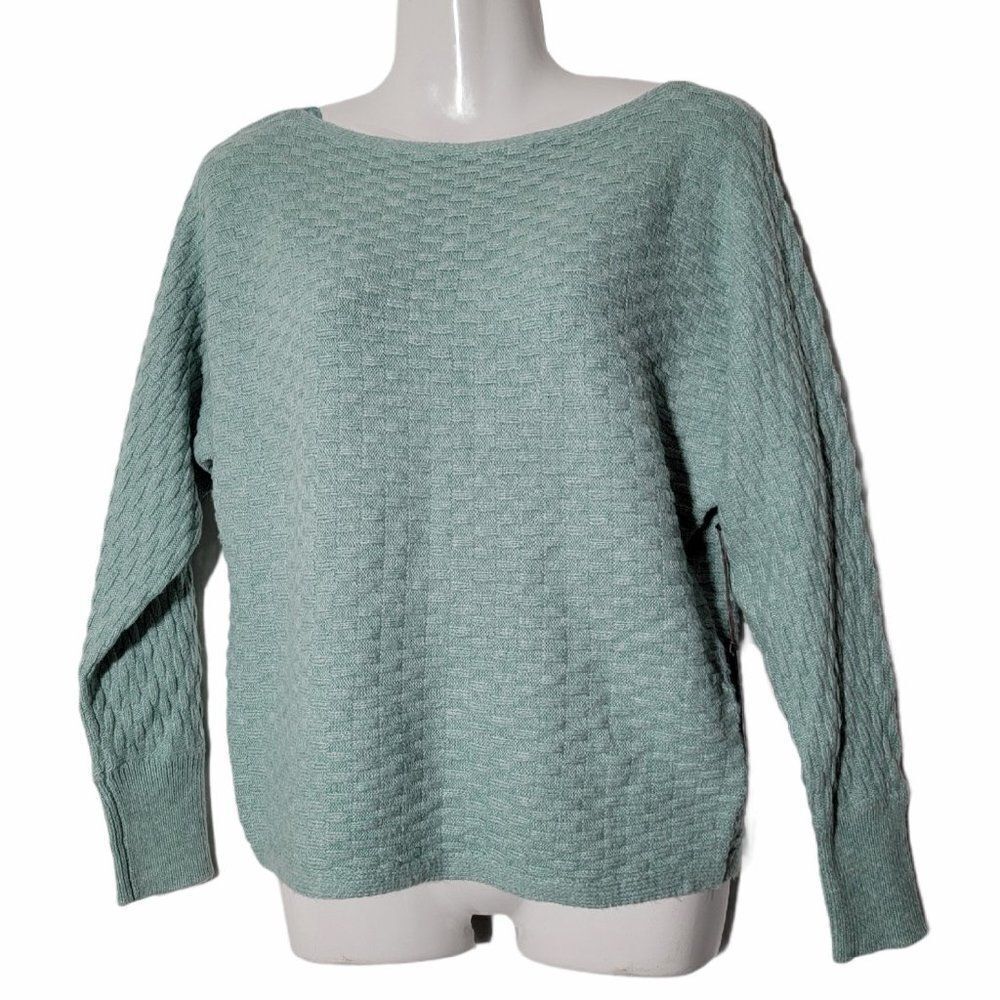 Vince Camuto Womens Green Pullover Sweater Sz Xxs